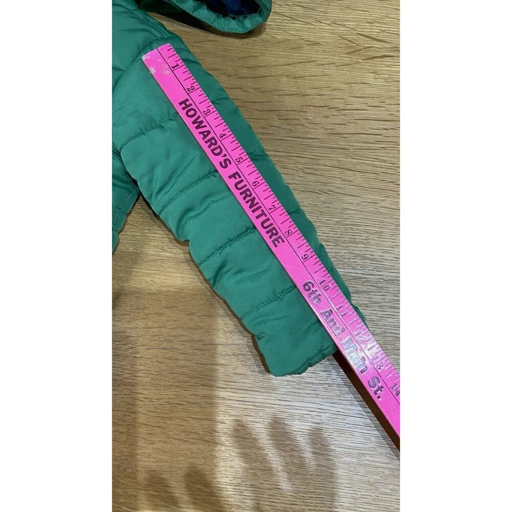 Little Me Toddler Boys Green Dinosaur Puffer Jacket Coat 3D Spikes 2T